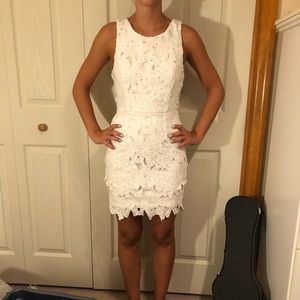 White lace dress